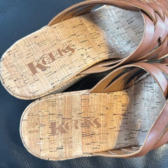 KORKS Noelle Weave Wedge Mule Sandals - Picture 6 of 10